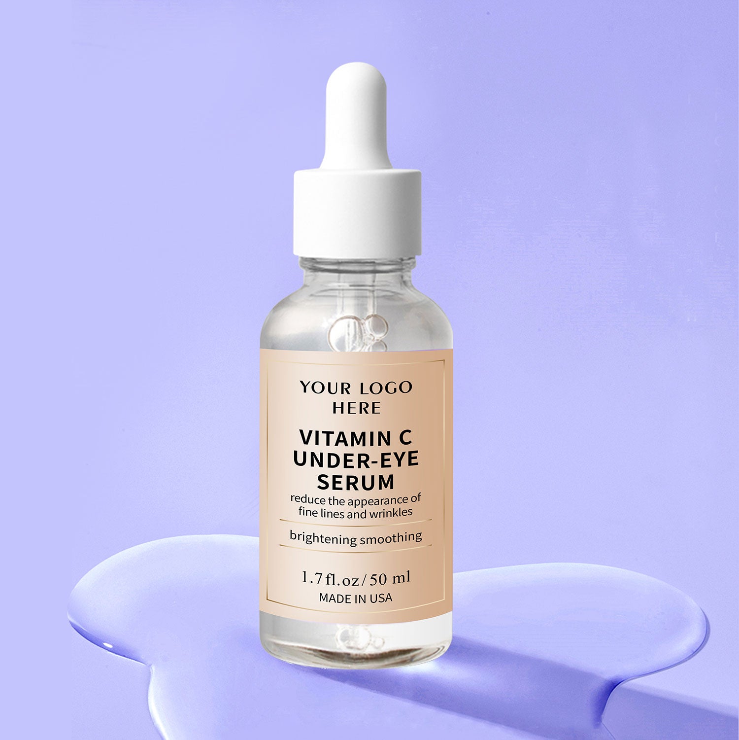 Vitamin C under-eye serum bottle